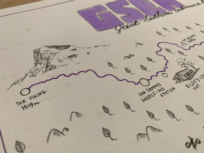 GSER 2023 Hand-drawn and personalised maps by Local Artist Mat Vaughan
