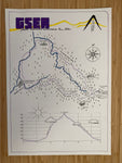 GSER 28km Hand-drawn and personalised map by Local Artist Mat Vaughan